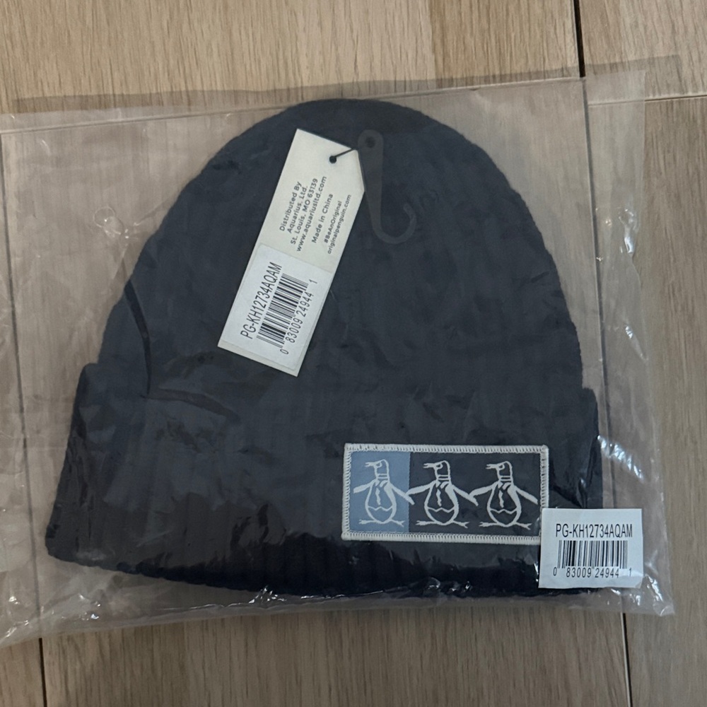 Original Penguin Navy Knit Beanie